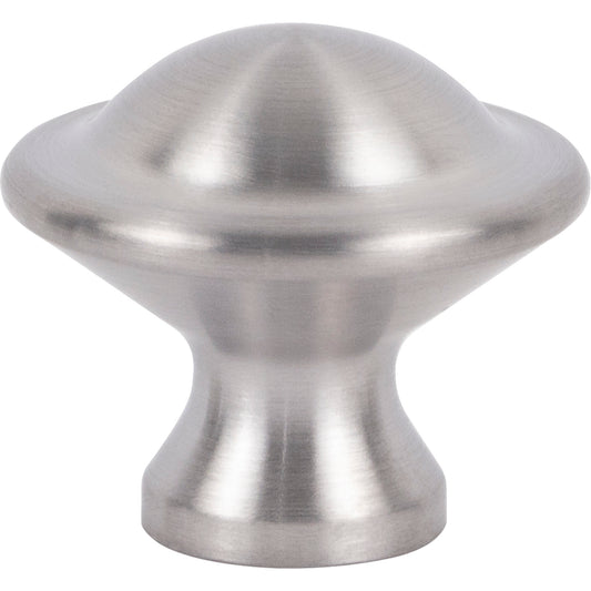 Atlas Torrance 1 1/8" Length Round Knob (A979) - Brushed Stainless Steel