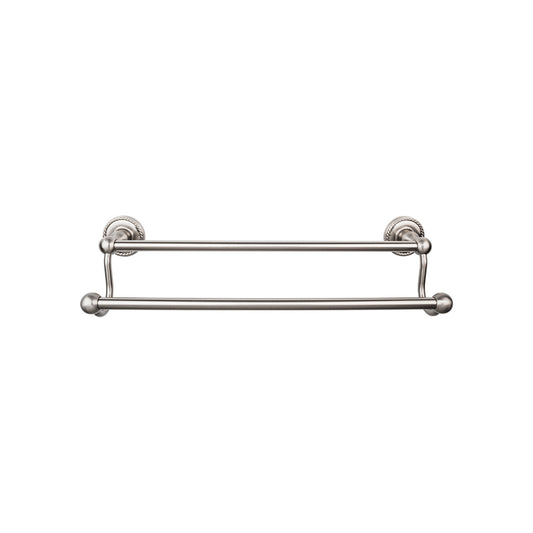 Top Knobs TOP BATH (R) Edwardian Bath Double 32 1/2" Wall Mounted  Towel Bar - Brushed Satin Nickel
