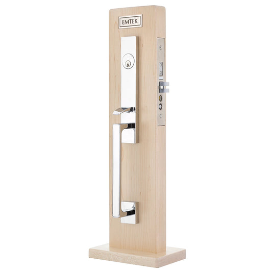 Brisbane Monolithic Mortise Entry Set – Polished Chrome