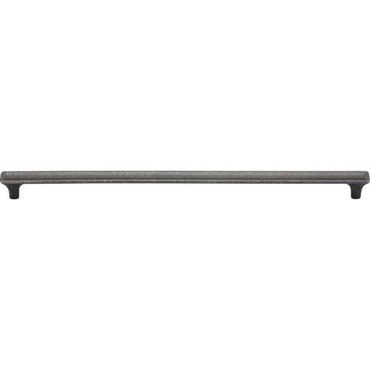 Ashley Norton Banded Cabinet Pull - 12 5/8" CTC - Vintage Black Iron