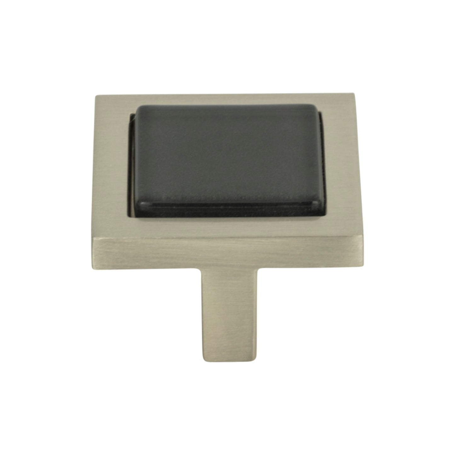 Spa 1 3/8" Length Square Knob - Black