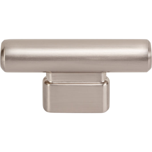 Atlas Holloway 2 1/2" Length Bar Knob (Holloway T-Knob 2 1/2 Inch) - Brushed Nickel
