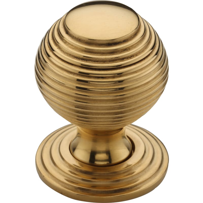 Reeded Cabinet Knob on Rose
