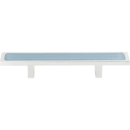 Atlas Spa Bar Pull - Blue - Brushed Nickel