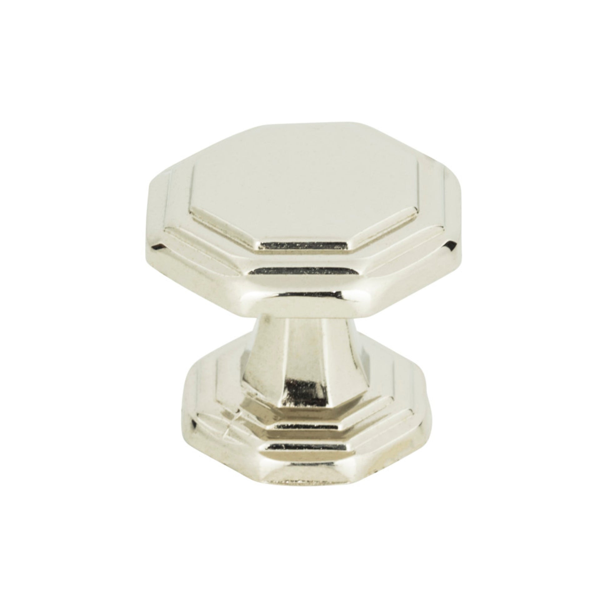 Atlas Dickinson 1 1/4" Length Geometric Knob (319) - Polished Nickel