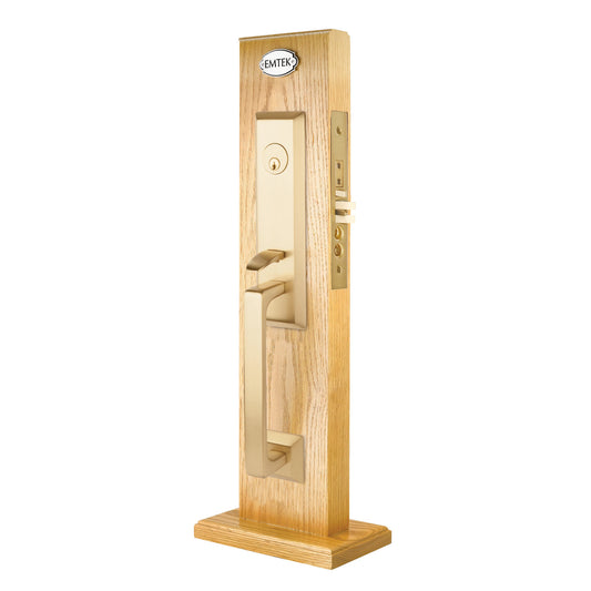 Transitional Heritage Mortise Entry Set – Satin Brass