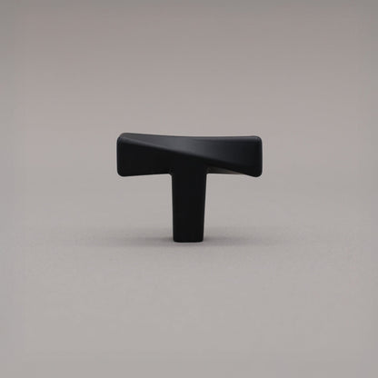 Hapny Twist Cabinet T-Knob - Matte Black