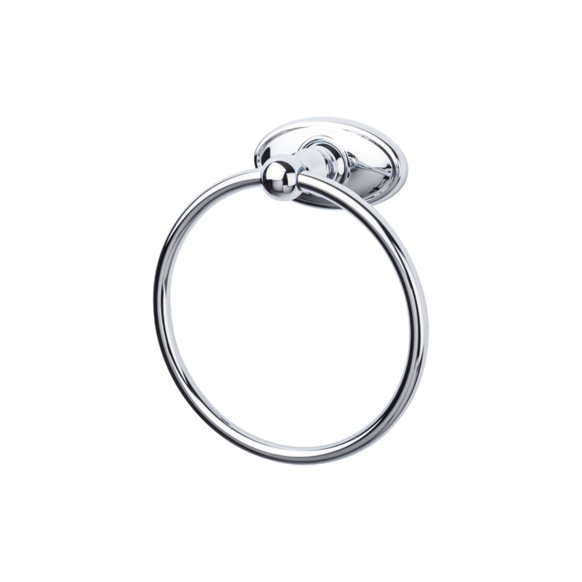 Top Knobs TOP BATH (R) Edwardian Bath  Towel Ring - Polished Chrome