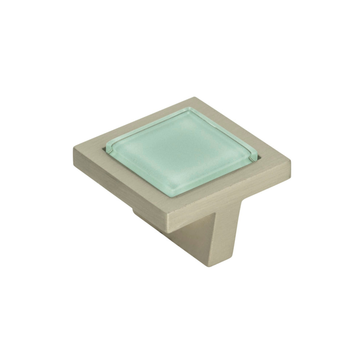 Atlas Spa Length Square Knob - Brushed Nickel