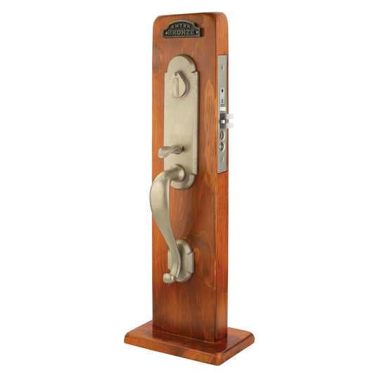 Cheyenne Monolithic Mortise Entry Set – Tumbled White Bronze