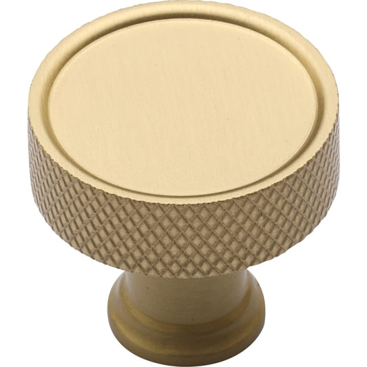 Ashley Norton Blackburn Knurled Cabinet Knob - Satin Brass