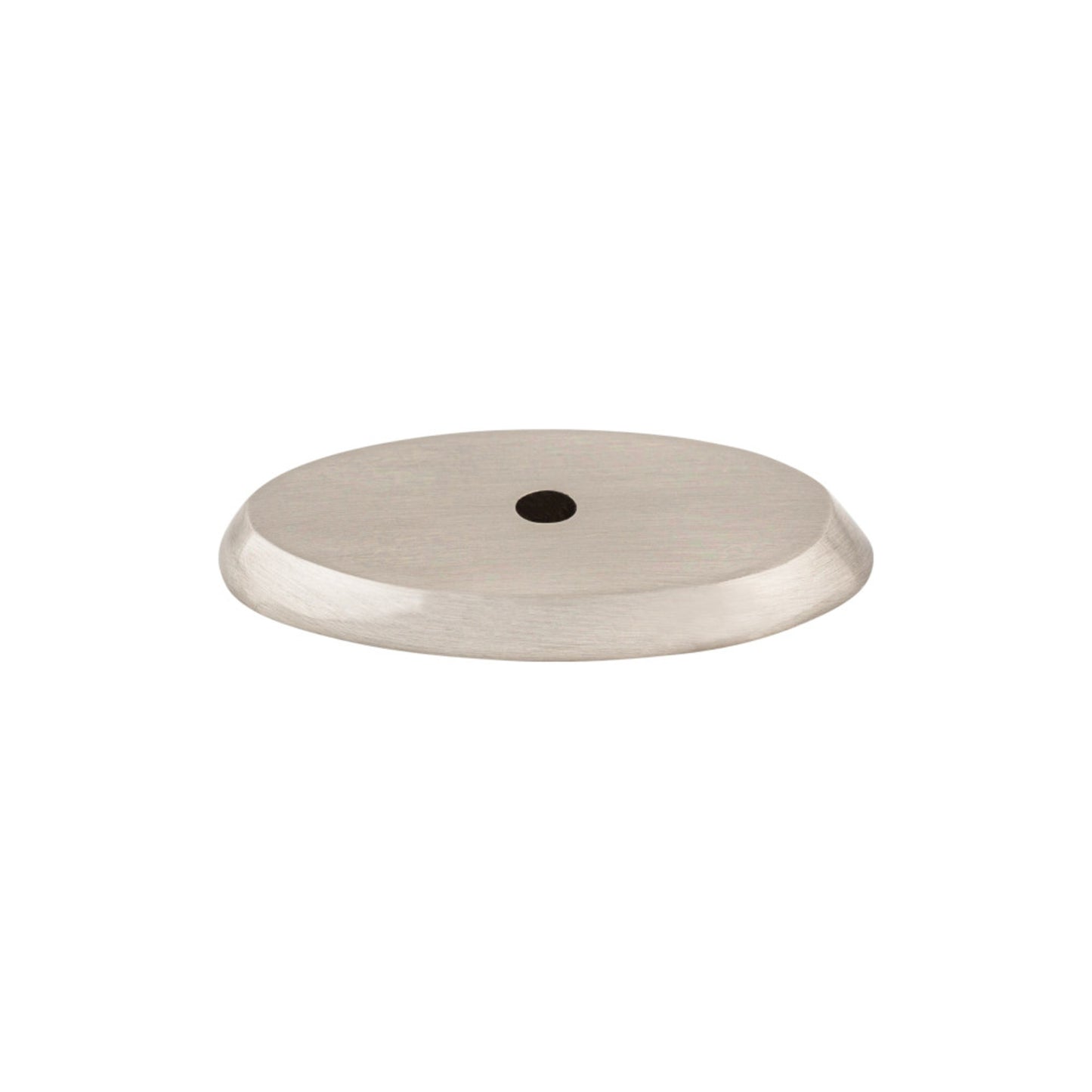 Top Knobs Aspen Ii Oval Knob Backplate - 1" - Brushed Satin Nickel