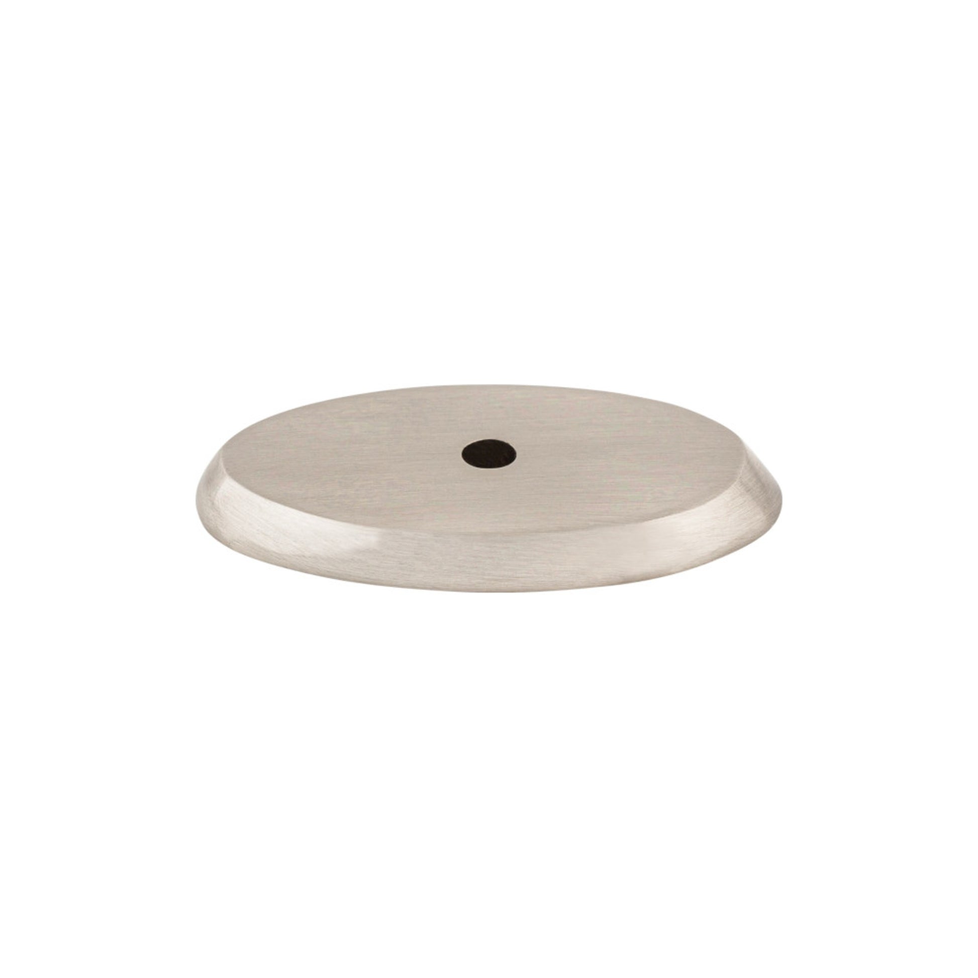 Top Knobs Aspen Ii Oval Knob Backplate - 1" - Brushed Satin Nickel