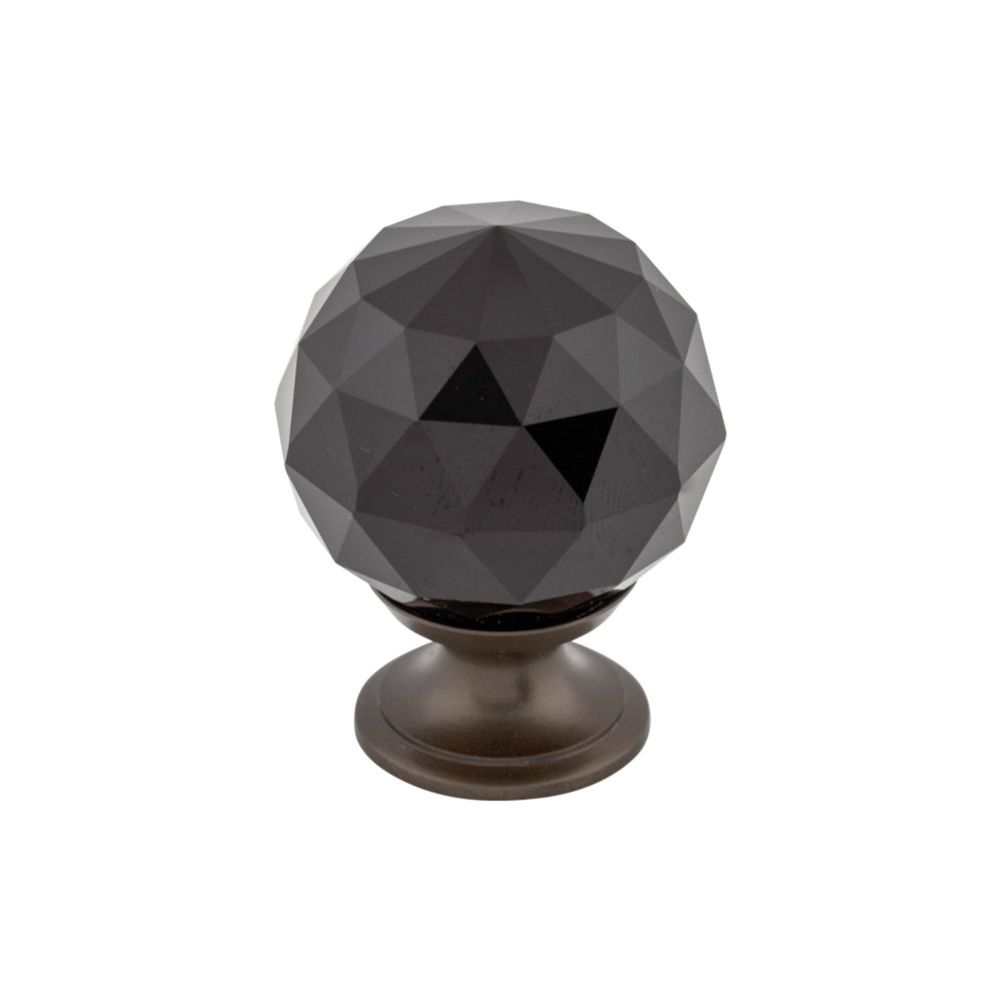 Top Knobs Black Crystal Diameter Round Knob