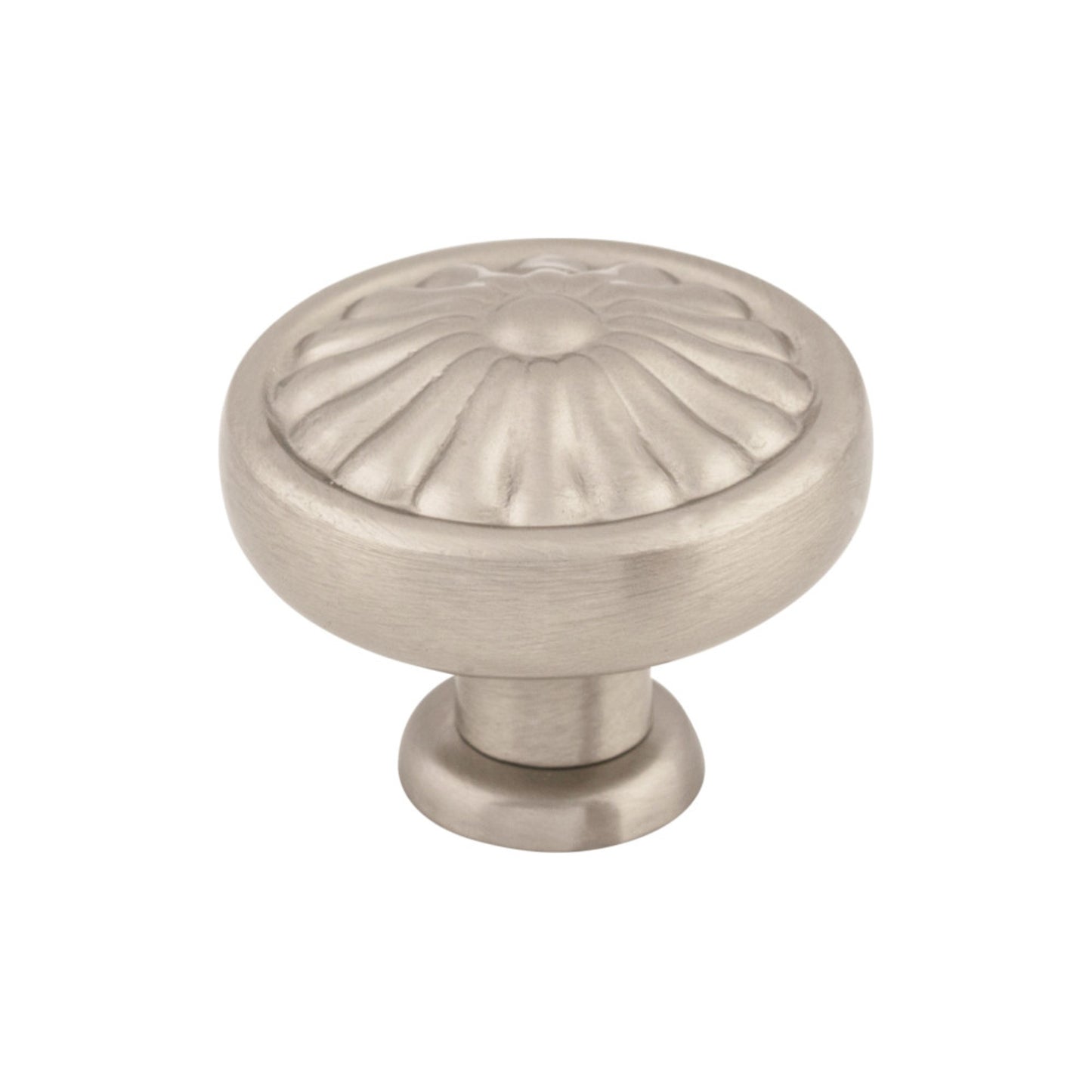 Top Knobs Flower Round Knob - Brushed Satin Nickel