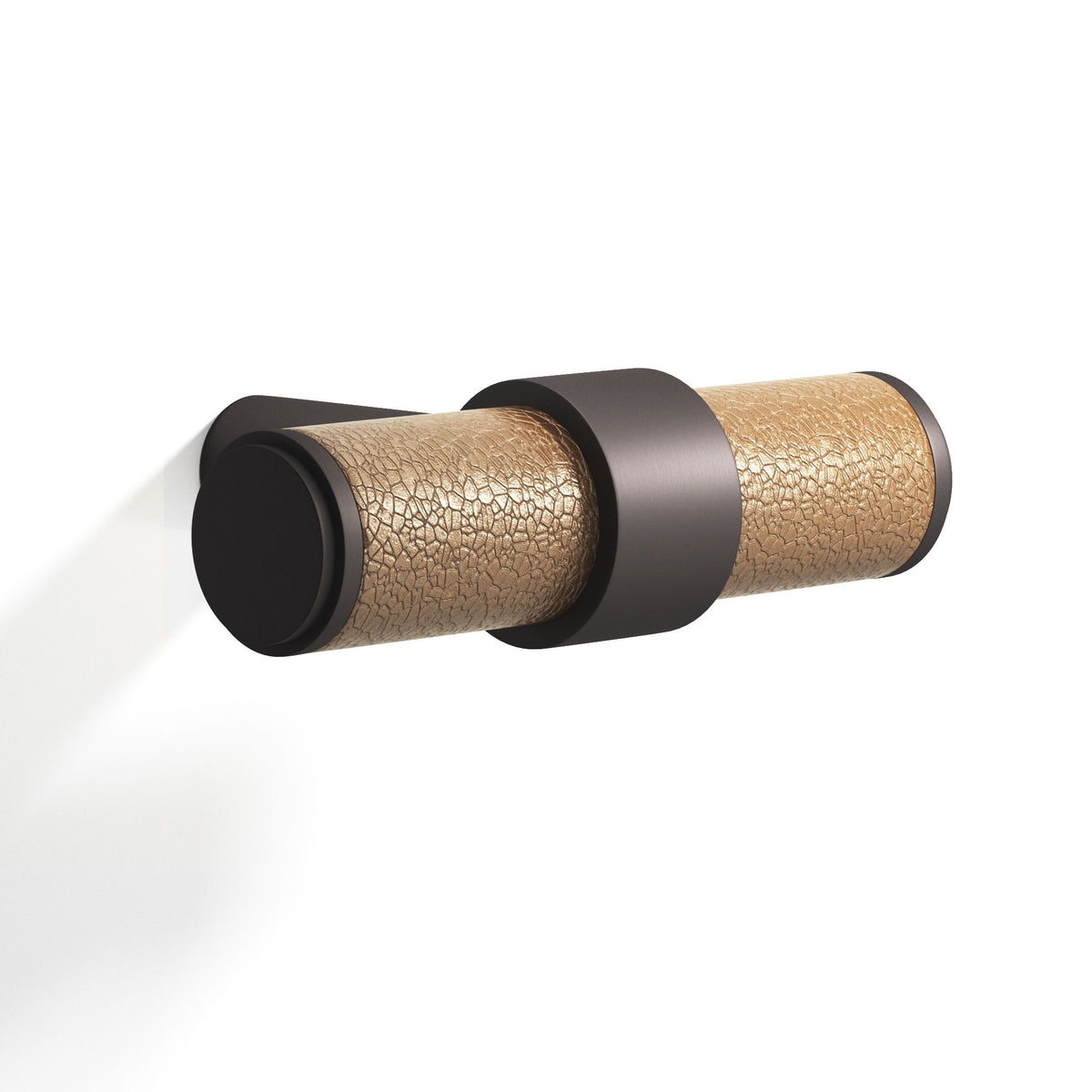 Tanner's Craft L1306 leather cabinet knob in Matte Dark Statuary Bronze