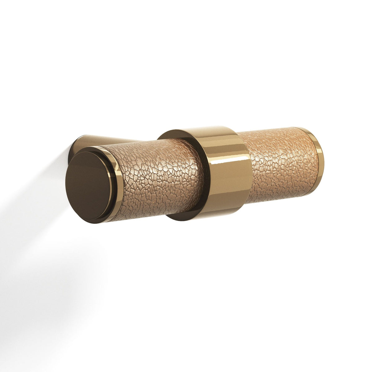 Tanner's Craft L1306 leather cabinet knob in Light Statuary Bronze