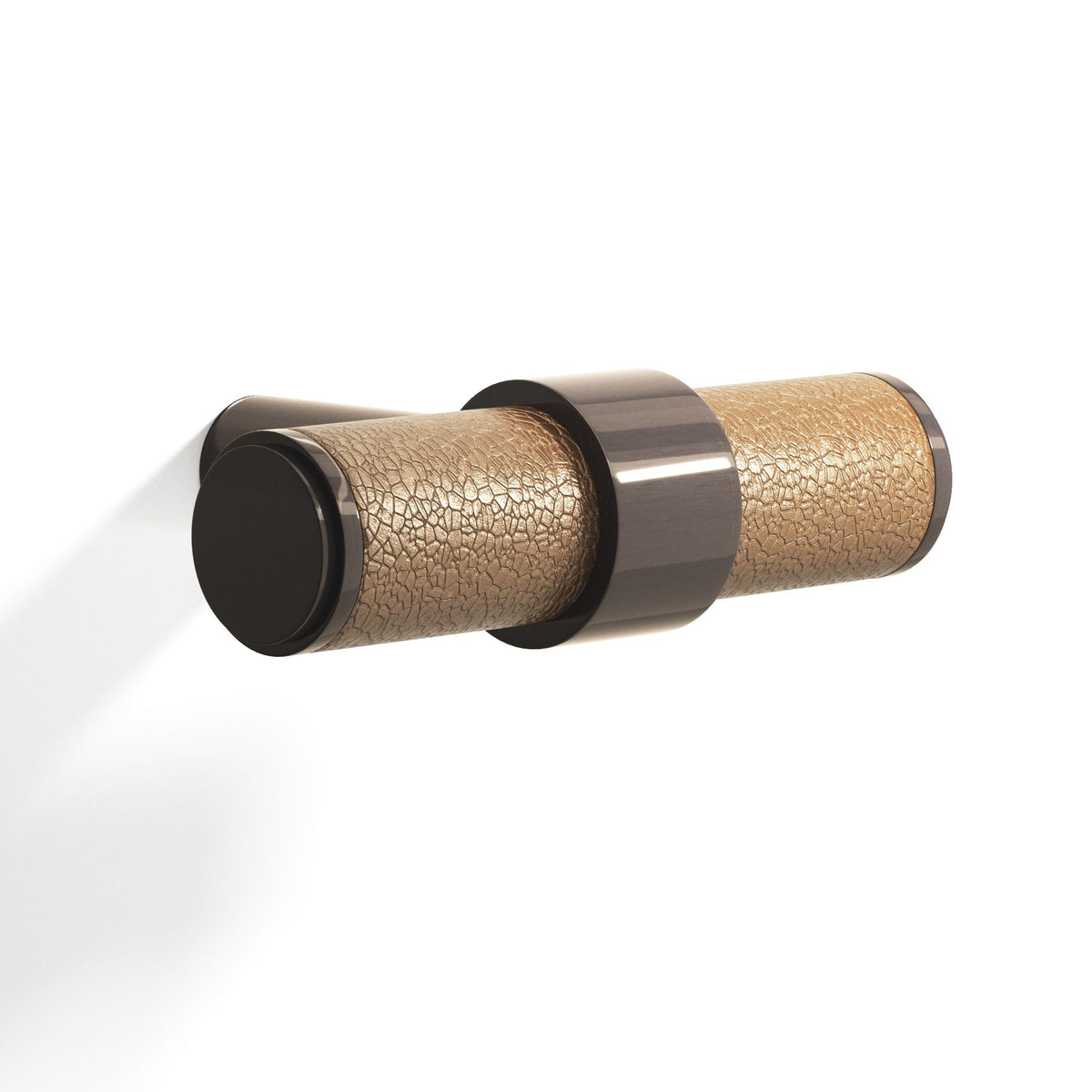 Tanner's Craft L1306 leather cabinet knob in Dark Statuary Bronze