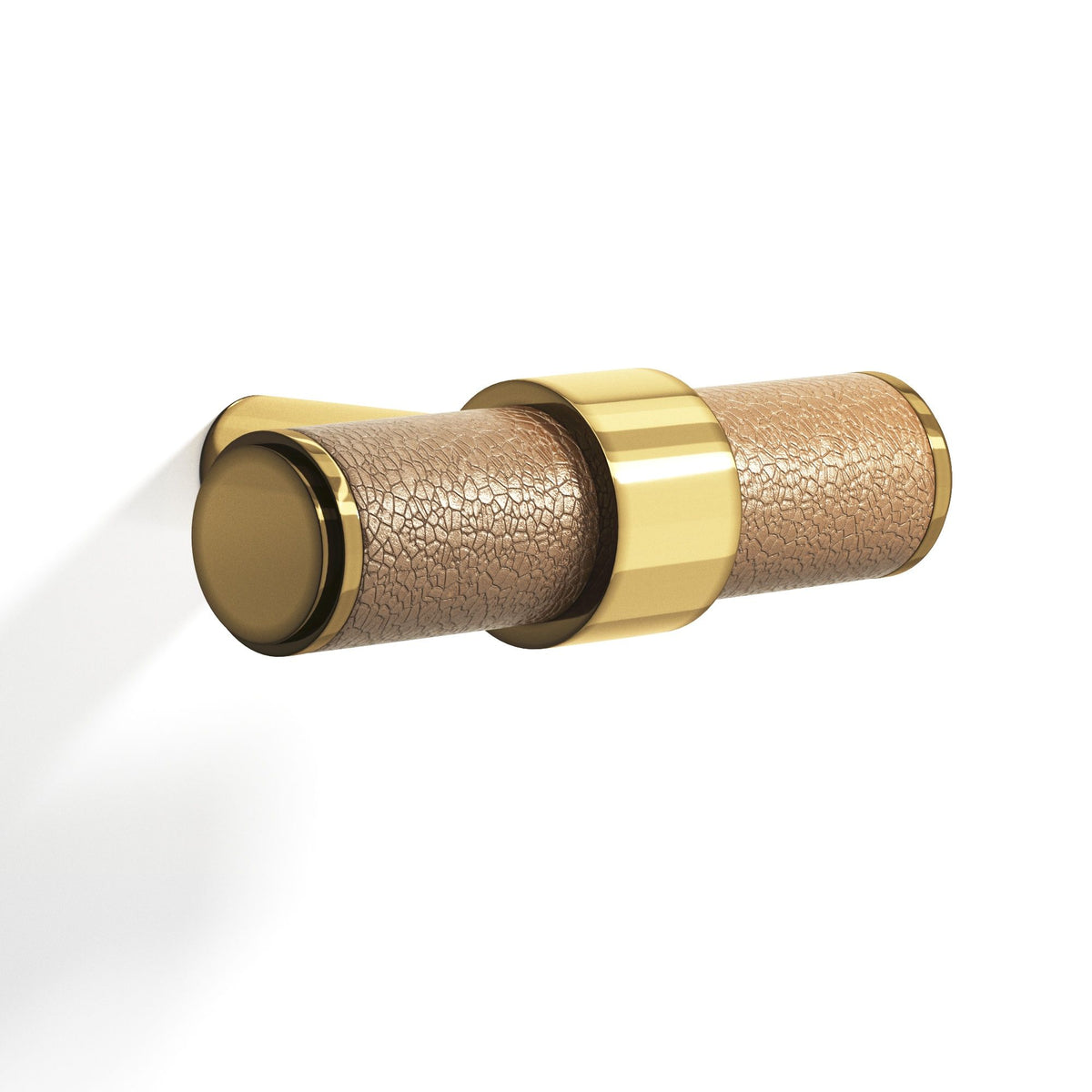 Tanner's Craft L1306 leather cabinet knob in Antique Bronze