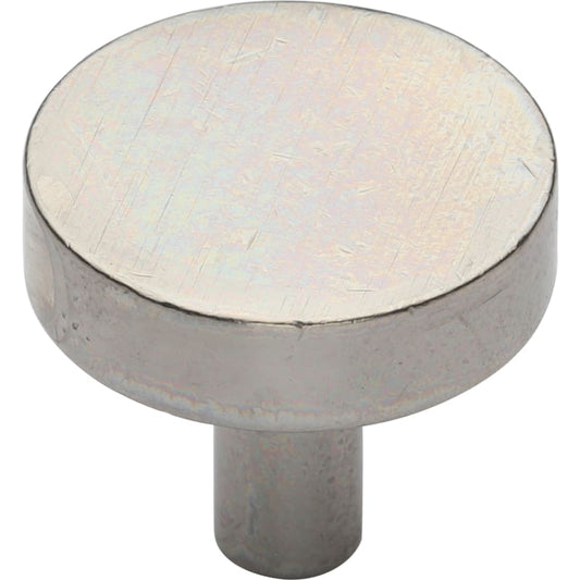 Ashley Norton Round Disc Knob - 1 1/4" Dia. - White Bronze