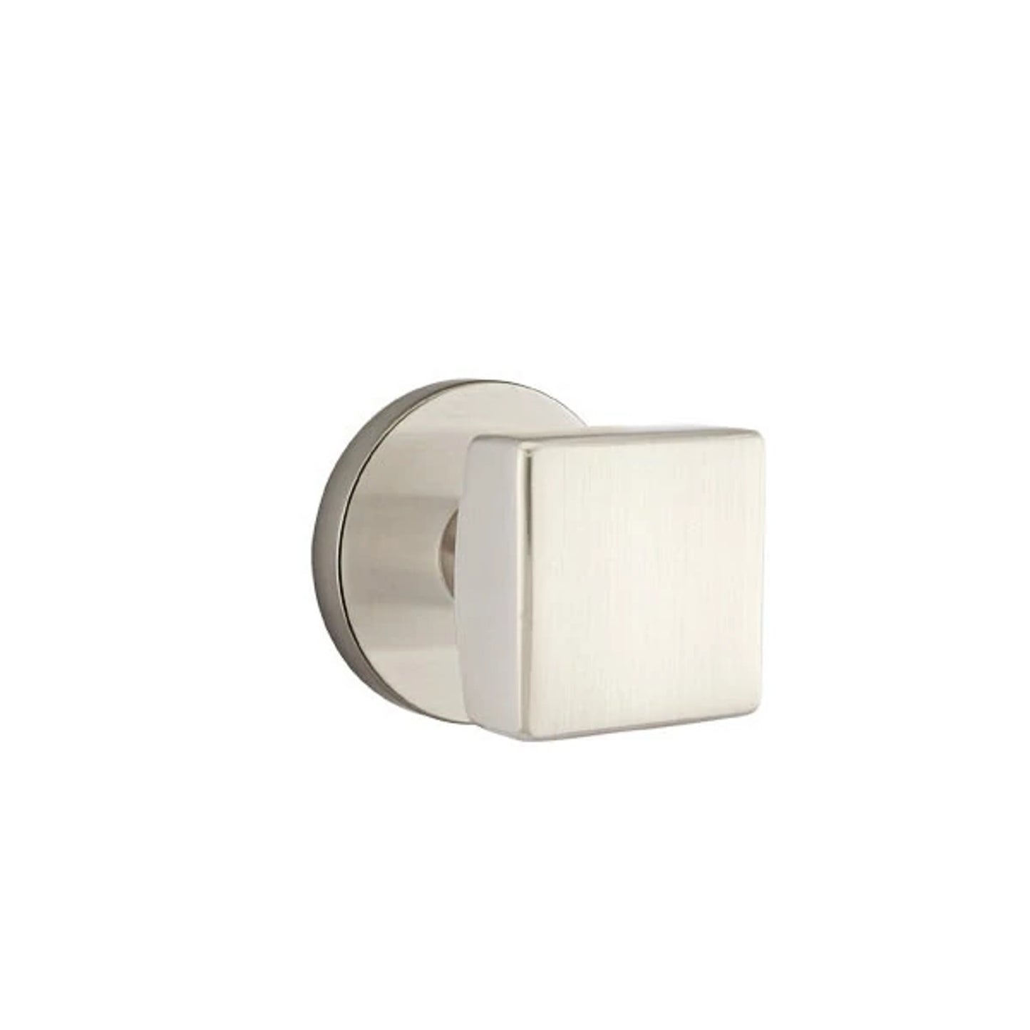 Square Knob Satin Nickel