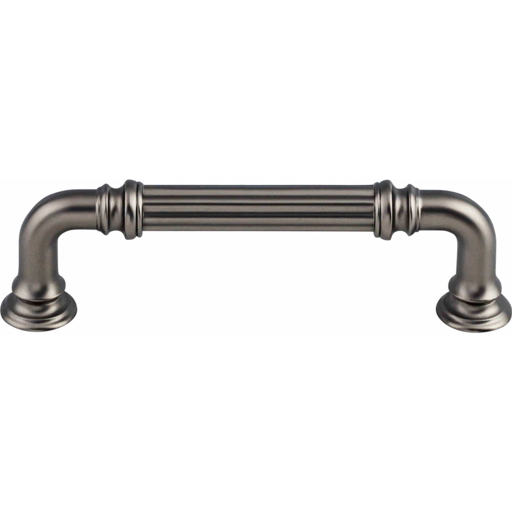 Top Knobs Reeded Bar Pull - 3 3/4" CTC - Ash Gray