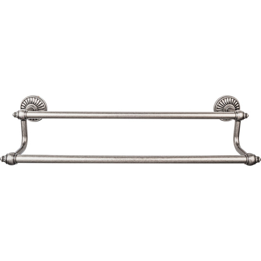 Top Knobs TOP BATH (R) Tuscany Bath Double 26 1/2" Wall Mounted  Towel Bar - Pewter Antique