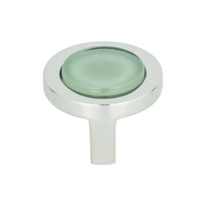 Atlas Spa -Round Knob - Gray - Brushed Nickel