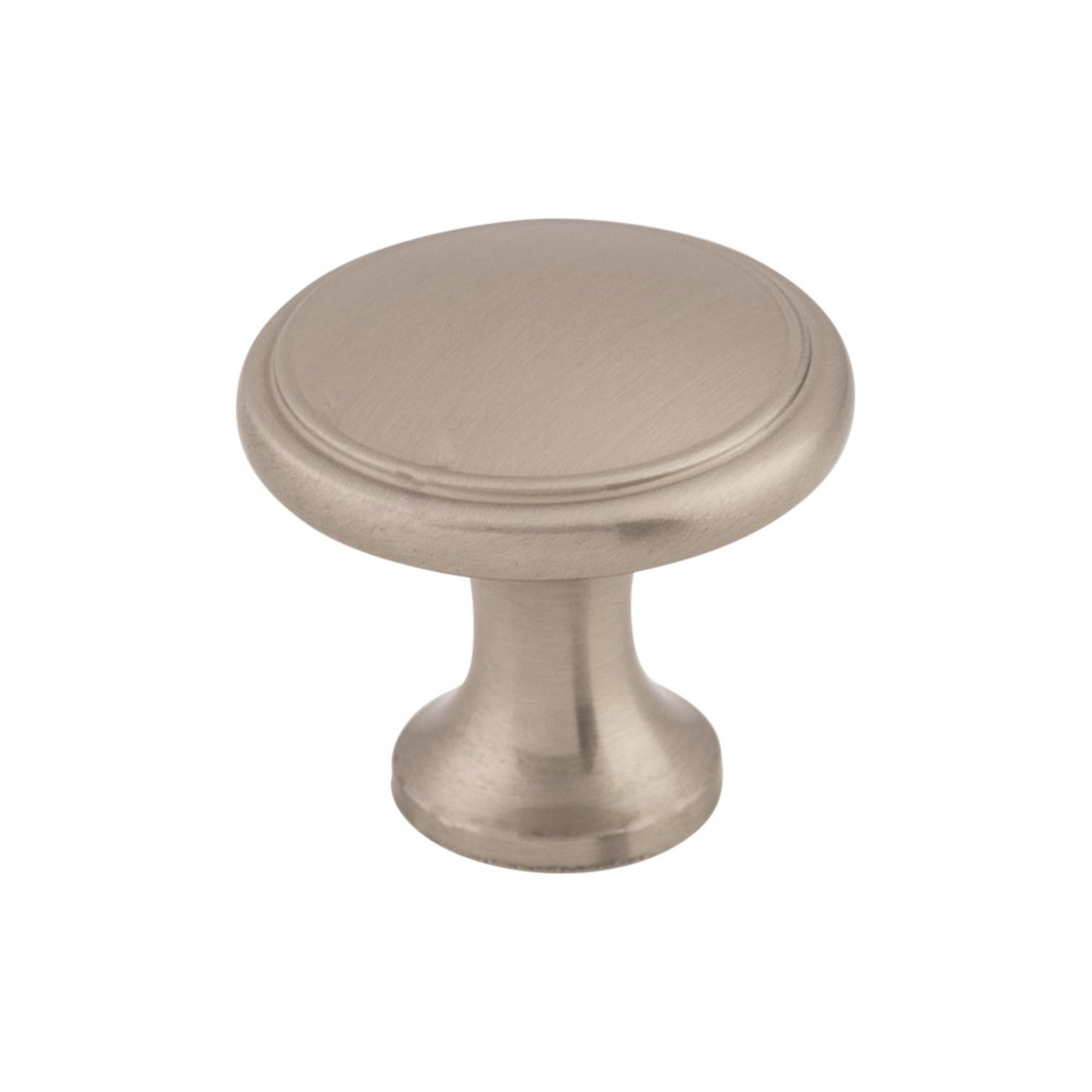 Top Knobs Ringed Round Knob - Brushed Satin Nickel