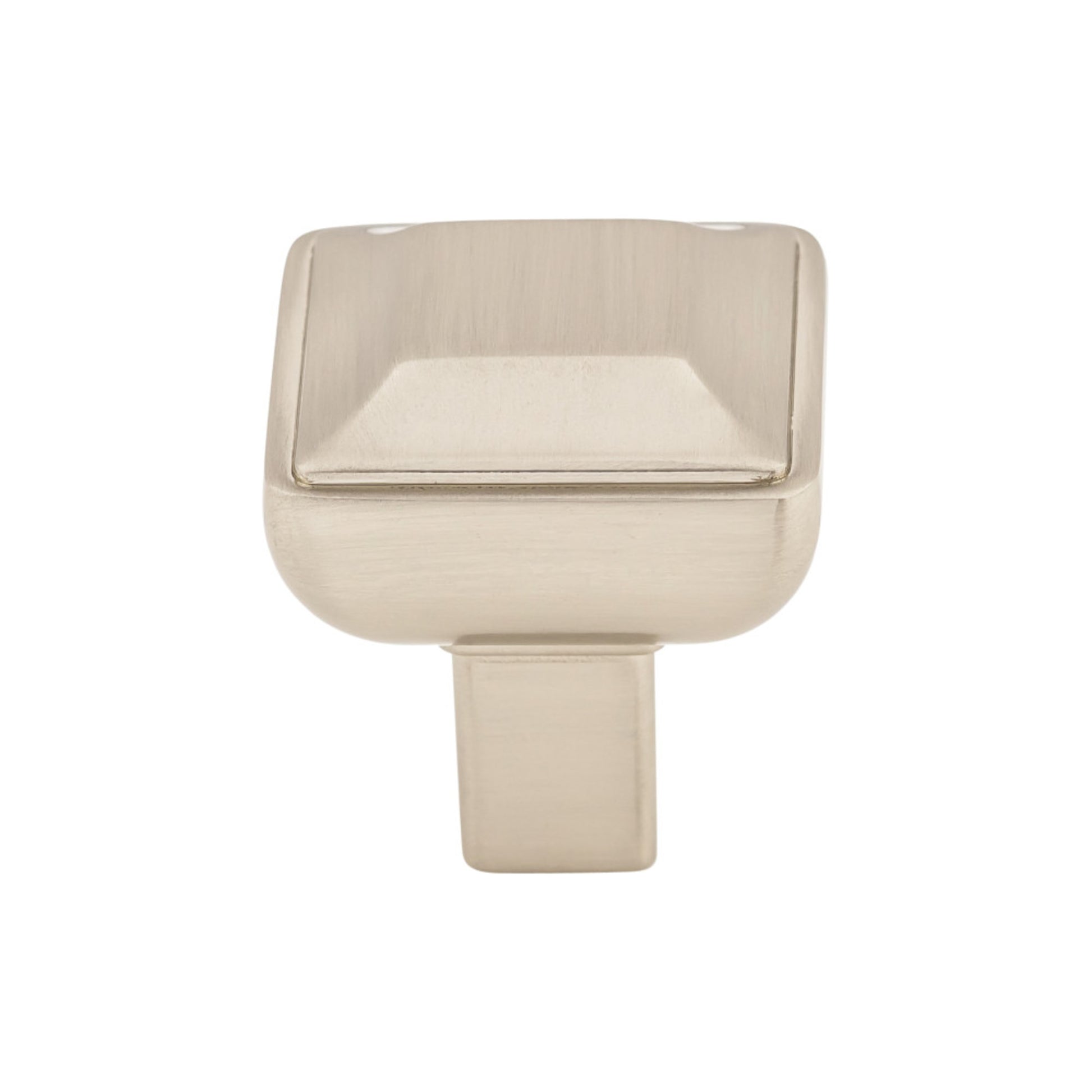 Top Knobs Podium Square Knob - 1" - Brushed Satin Nickel