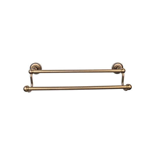 Top Knobs TOP BATH (R) Edwardian Bath Double 26 1/2" Wall Mounted  Towel Bar - German Bronze