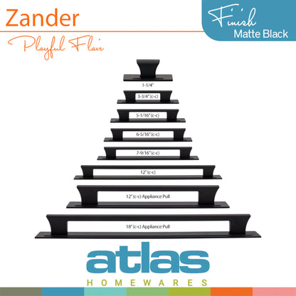 Atlas Zander Length Rectangle Knob