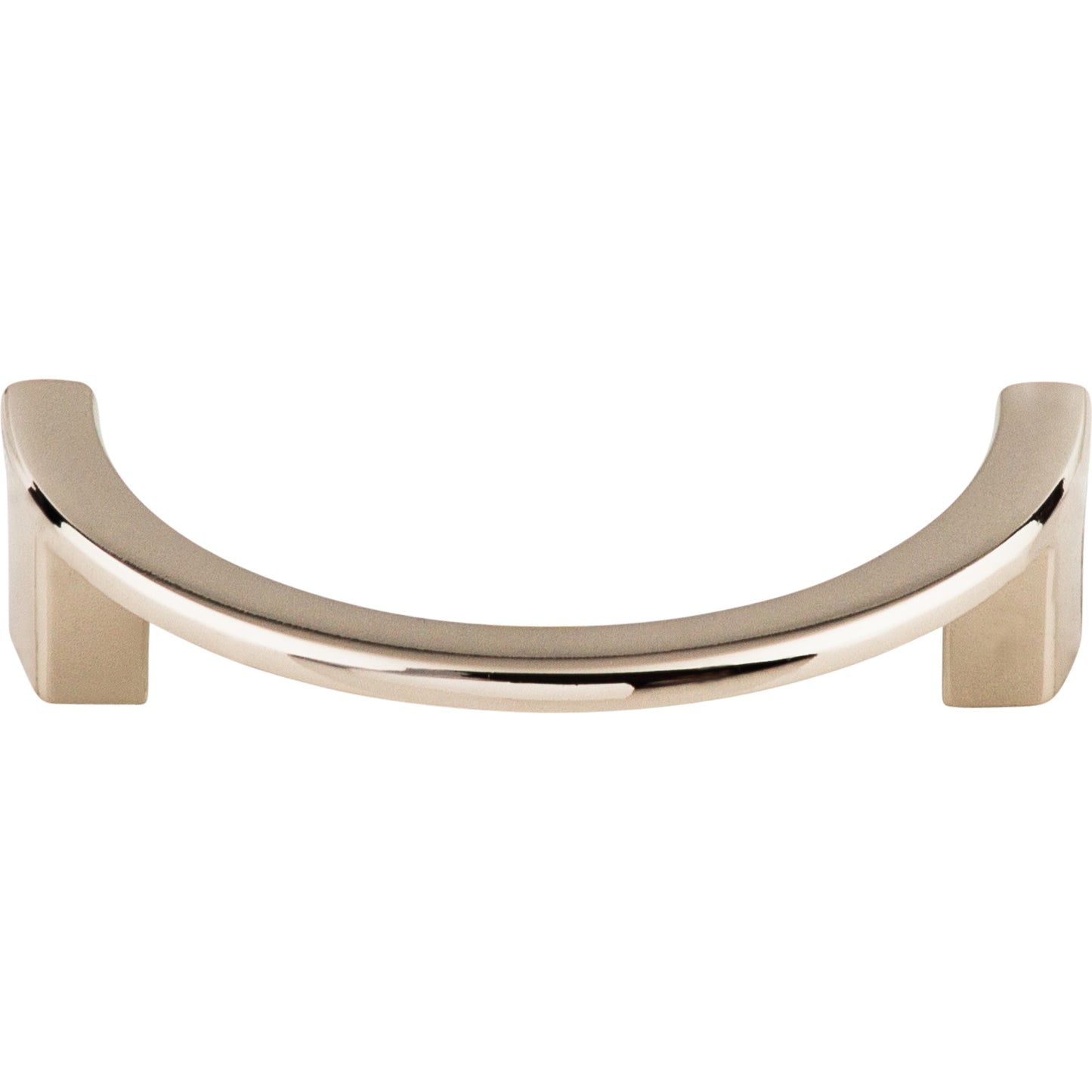 Top Knobs Half Circle Open Finger Pull - Brushed Satin Nickel