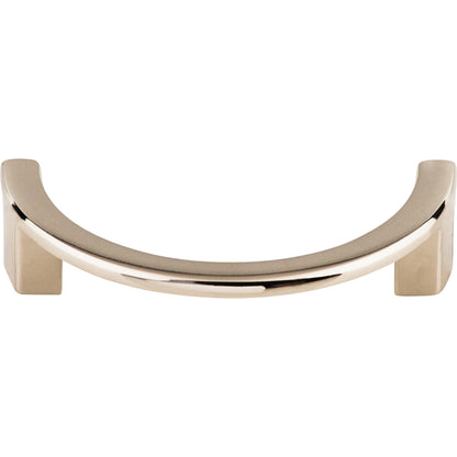 Top Knobs Half Circle Open Finger Pull - Brushed Satin Nickel
