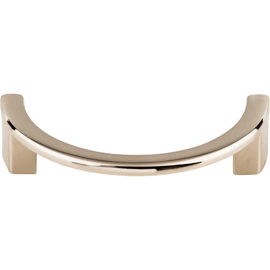 Top Knobs Half Circle Open Finger Pull - Brushed Satin Nickel
