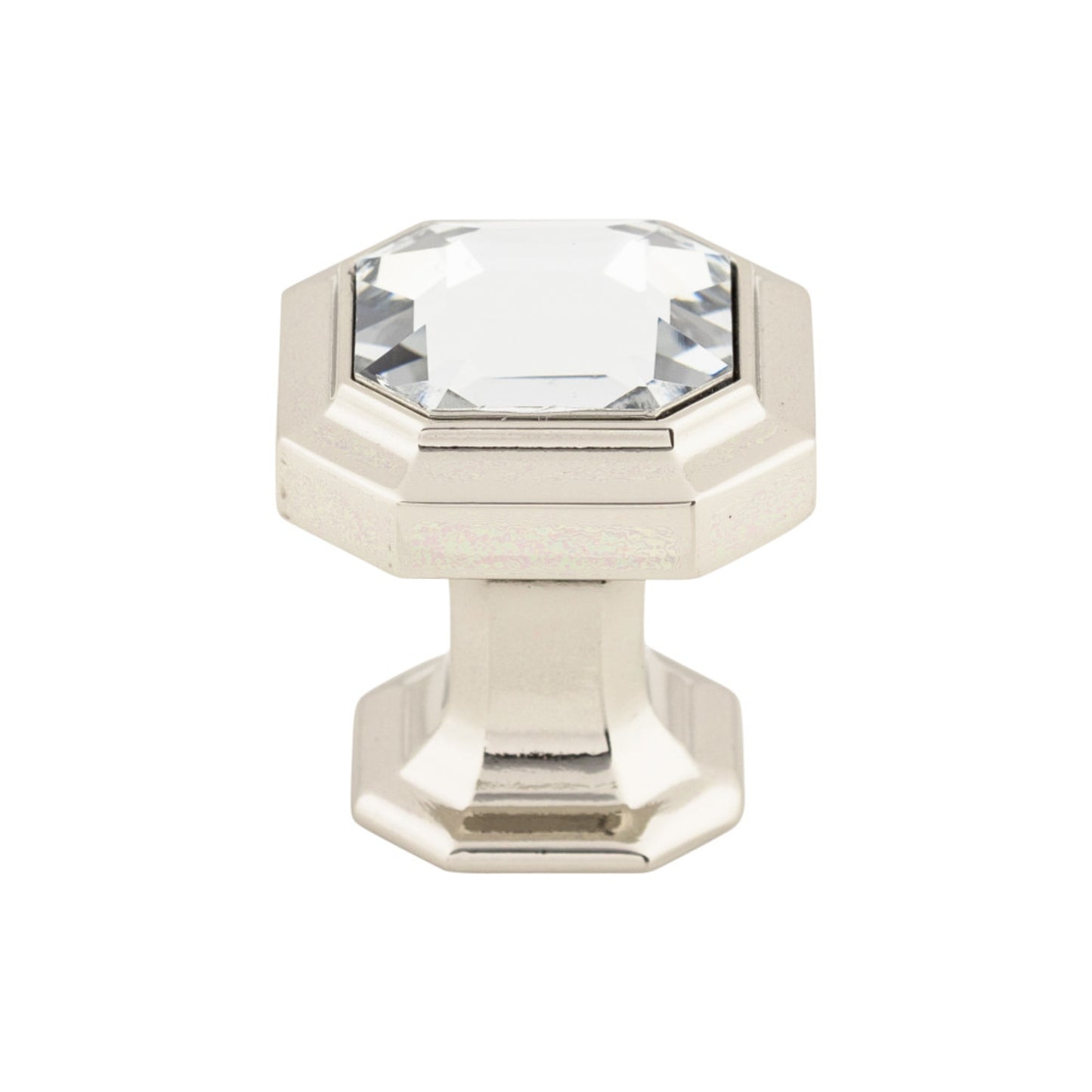 Top Knobs Crystal Emerald Square Knob - Brushed Satin Nickel