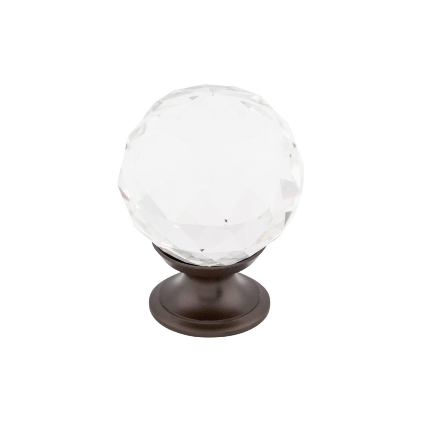 Clear Crystal 1 3/8" Diameter Round Knob