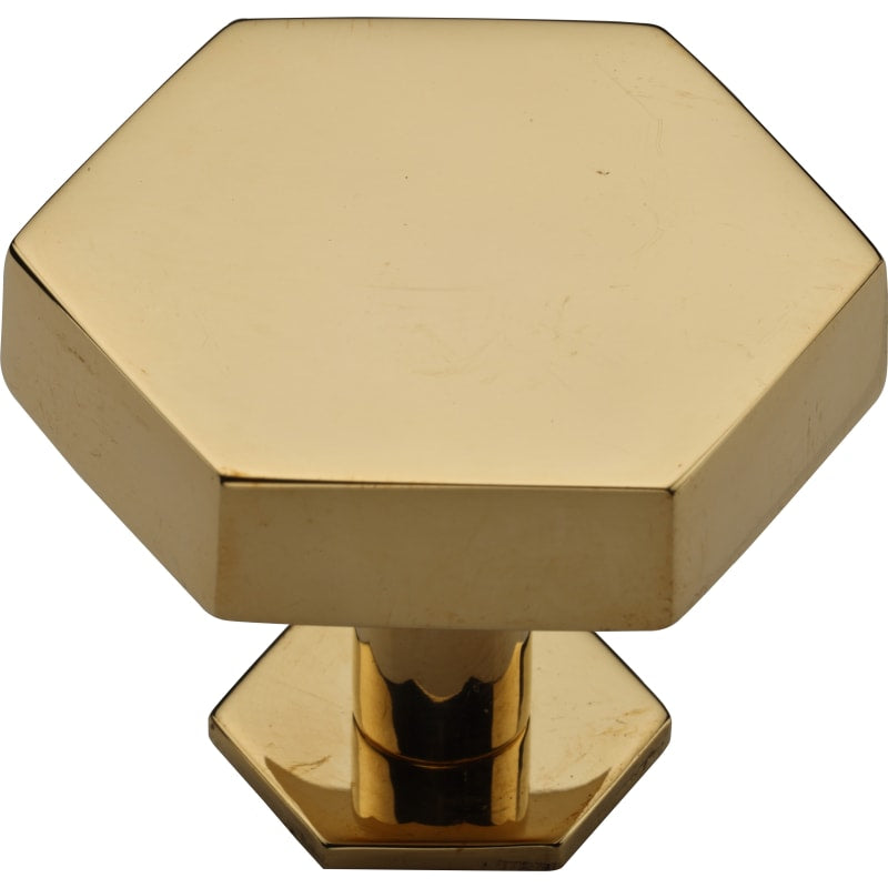 Modern Hex Cabinet Knob with Rosette