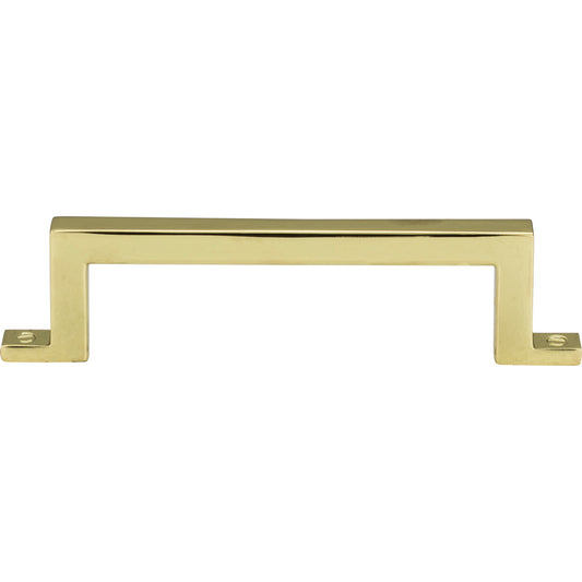 Atlas Campaign 3 3/4" Center to Center Bar Pull (385) - Polished Brass