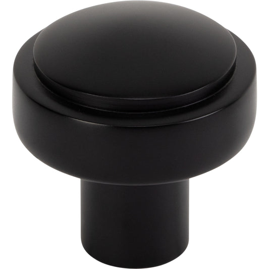 Atlas Kayden 1 1/4" Diameter Round Knob (Kayden Knob 1 1/4 Inch) - Matte Black