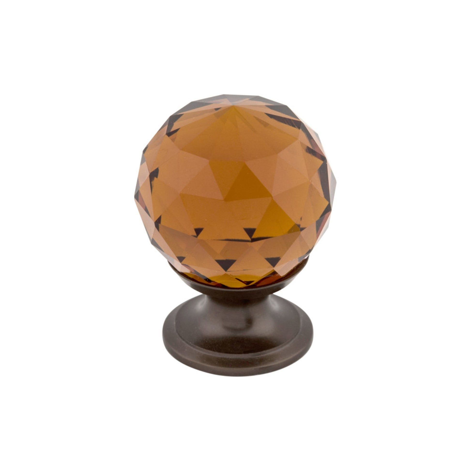 Top Knobs Wine Crystal 1 1/8" Diameter Round Knob - Oil Rubbed Bronze