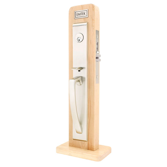 Hera Full Length Mortise Entry Set – Satin Nickel
