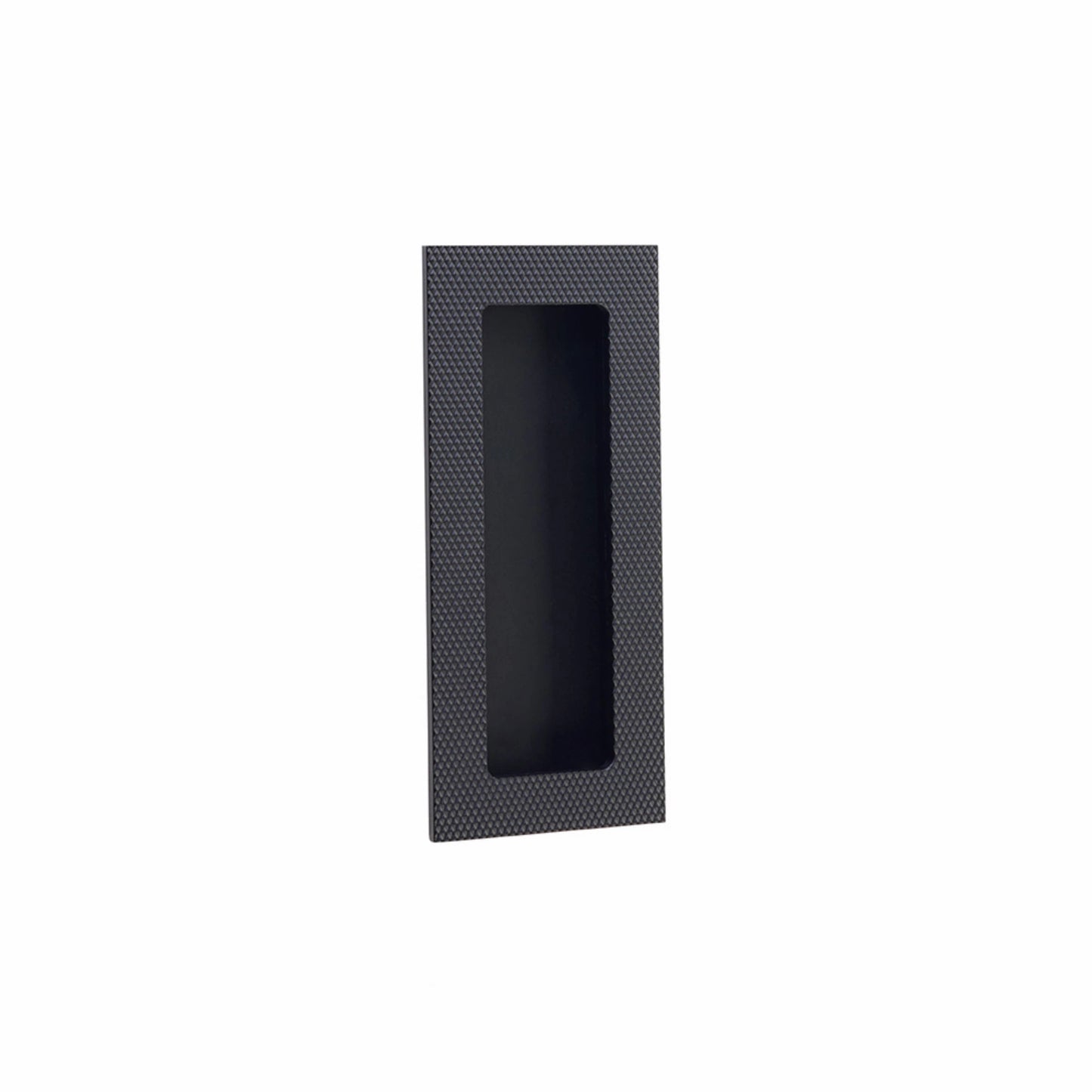 Modern Rectangular Knurled Flush Pull