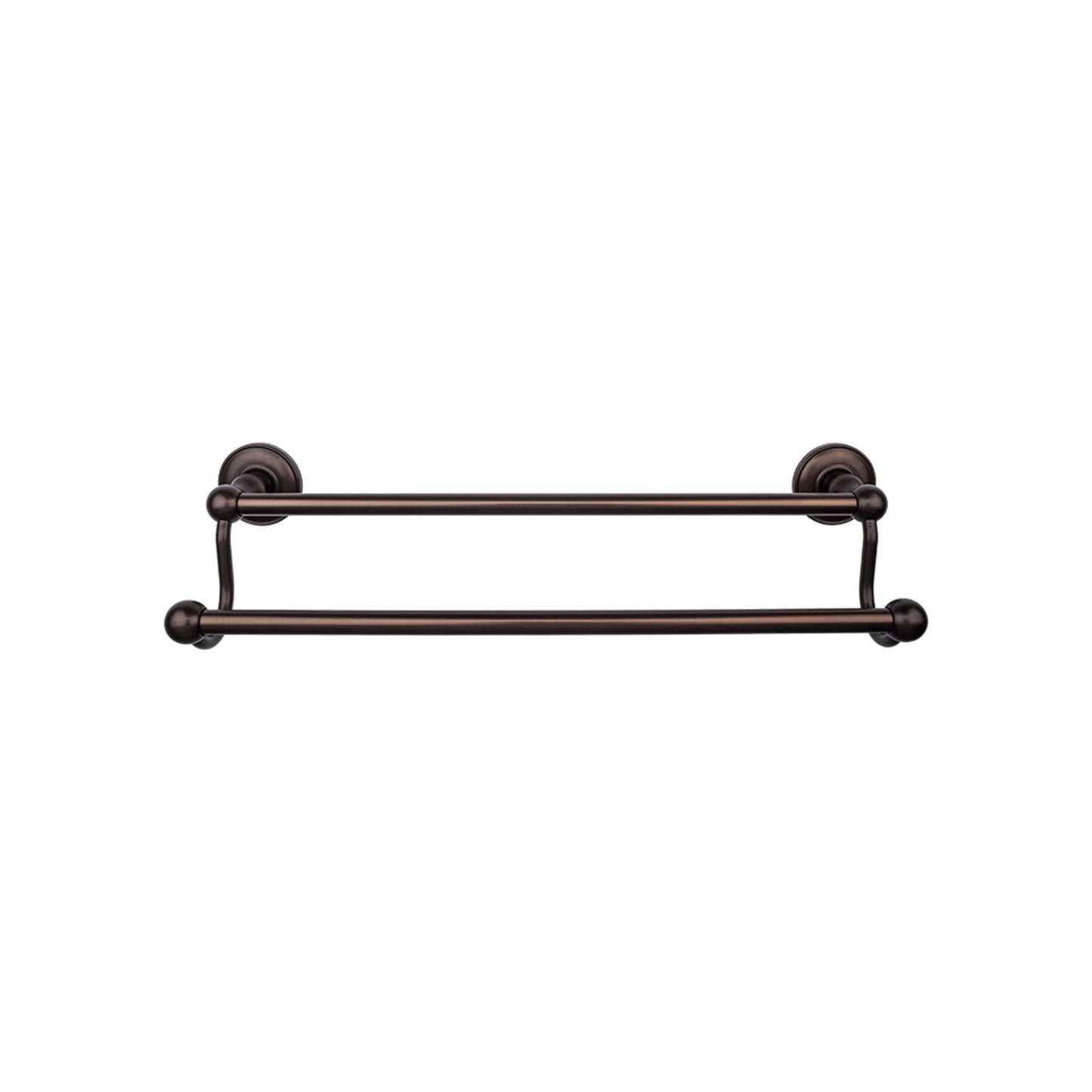 Top Knobs TOP BATH (R) Edwardian Bath Double 32 1/2" Wall Mounted  Towel Bar - Oil Rubbed Bronze