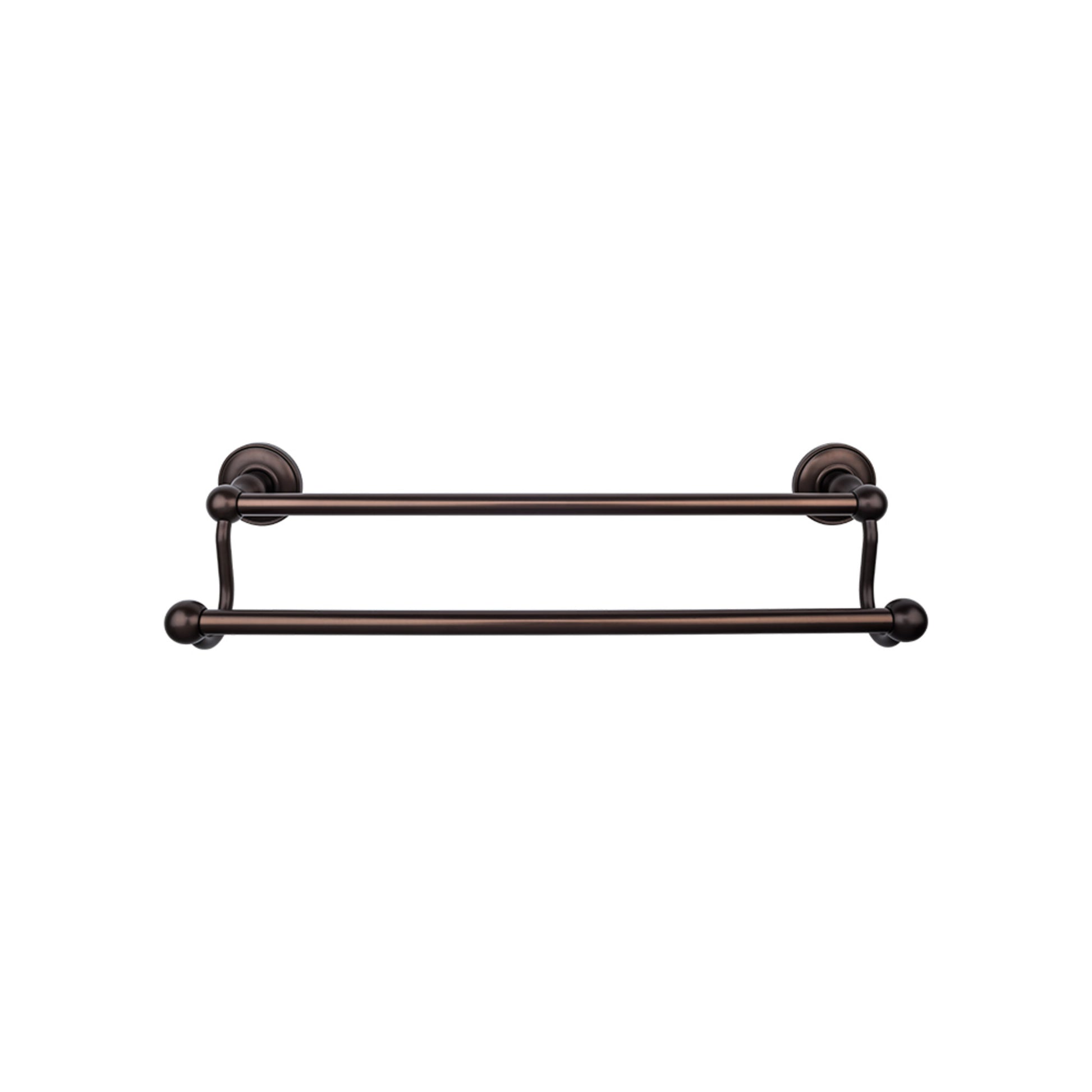 Top Knobs TOP BATH (R) Edwardian Bath Double 32 1/2" Wall Mounted  Towel Bar - Oil Rubbed Bronze