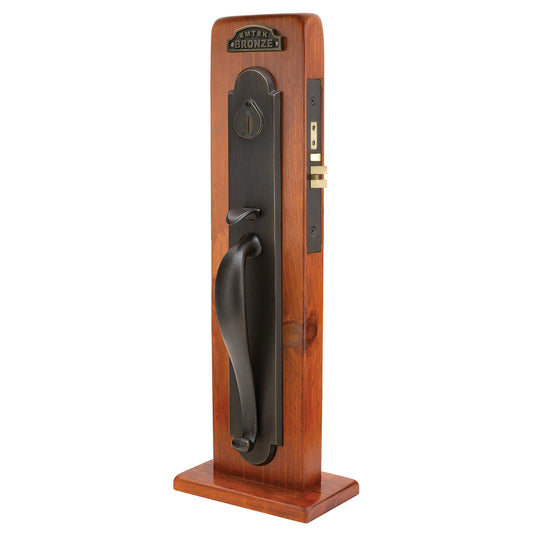 Topeka Full Length Mortise Entry Set – Medium Bronze