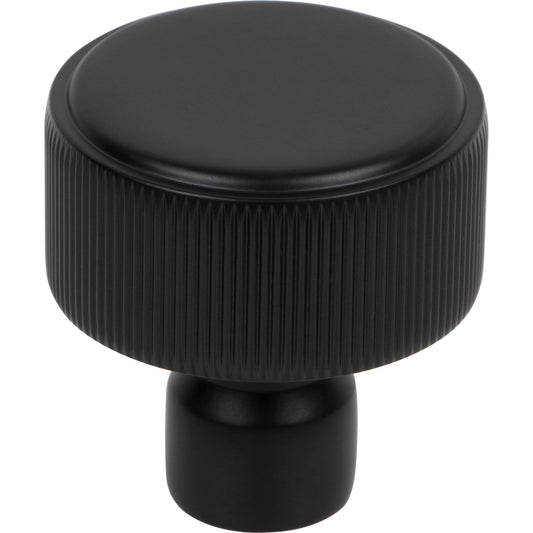 Top Knobs Dempsey 1 1/4" Length Round Knob - Flat Black