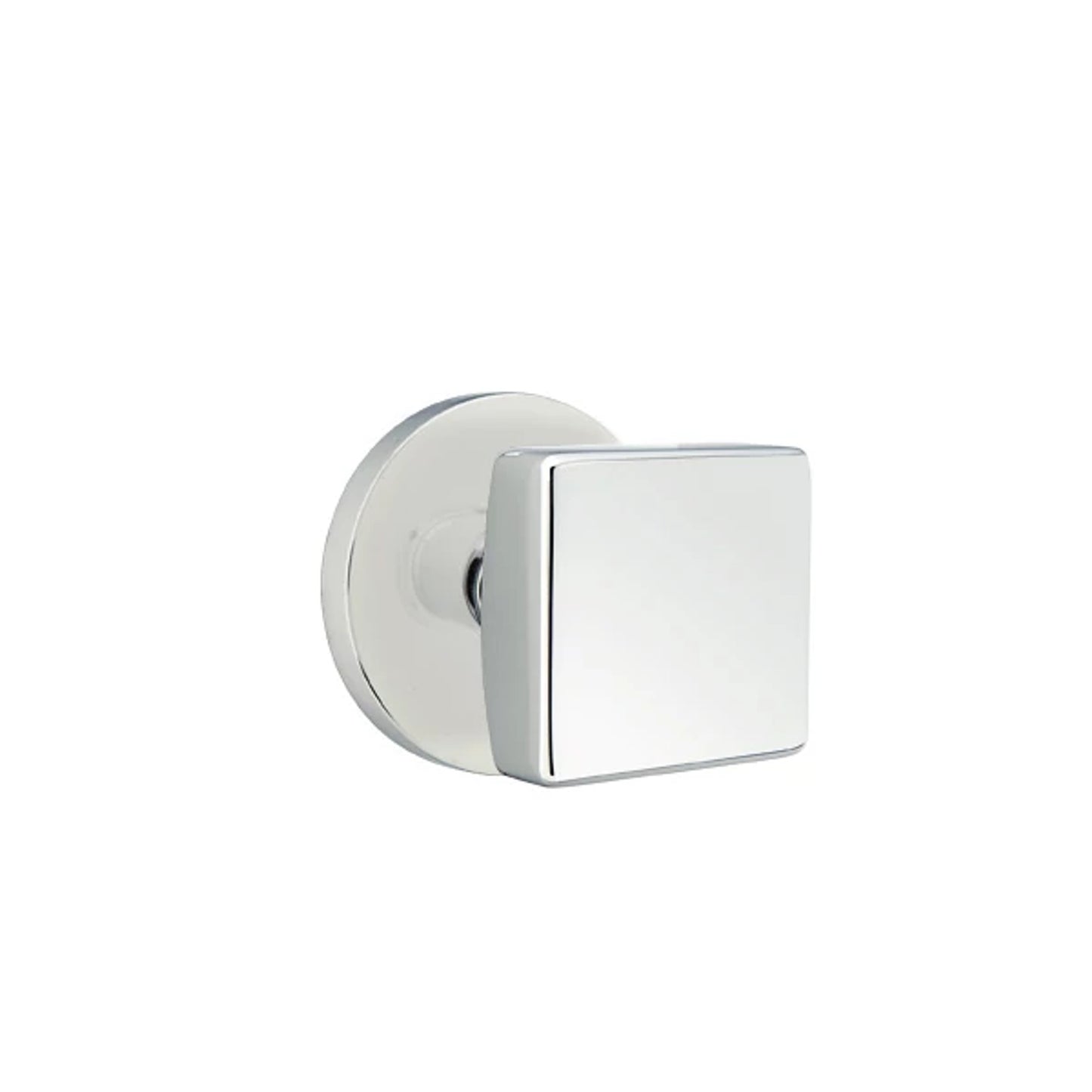 Square Knob Polished Chrome