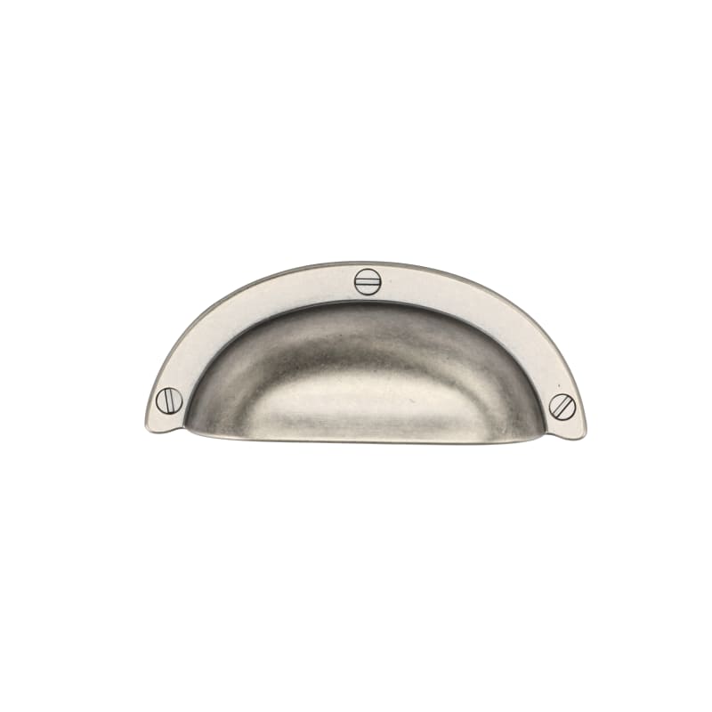 Classic Cup Bin Pull with Faux Screws