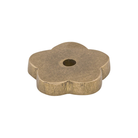 Top Knobs Aspen Flower Knob Backplate - Light Bronze